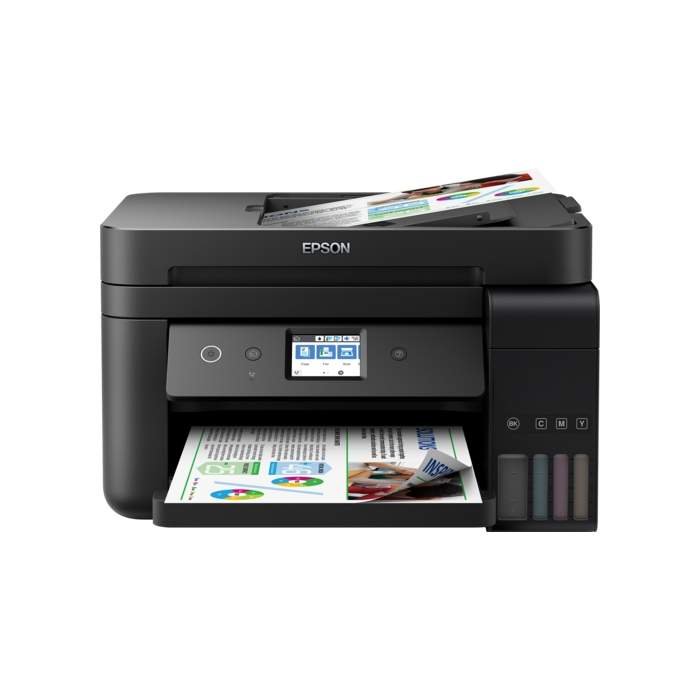 Printeri un piederumi - Epson Multifunctional printer L6190 Colour, Inkjet, Cartridge-free printing, A4, Wi-Fi, Black - ātri pasūtīt no ražotāja