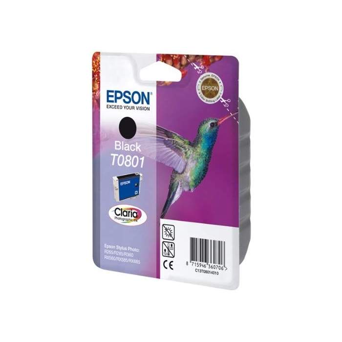 Printers and accessories - Epson Singlepack Black T0801 Claria Photographic Ink Black - quick order from manufacturer