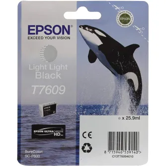 Printera kārtridži - Epson T7609 Ink Cartridge, Light Light Black - ātri pasūtīt no ražotāja