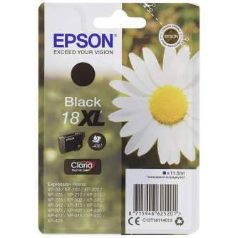 Printeri un piederumi - Epson 18XL Ink cartridge, Black - ātri pasūtīt no ražotāja