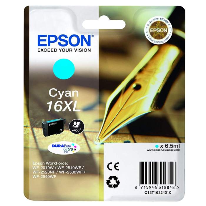 Принтеры и принадлежности - Epson 16 XL Ink cartridge, Cyan - быстрый заказ от производителя
