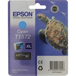 Printeri un piederumi - Epson T1572 Ink Cartridge, Cyan - ātri pasūtīt no ražotāja