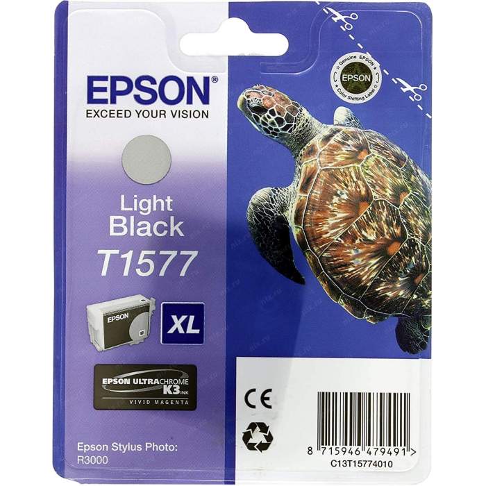 Printeri un piederumi - Epson T1577 Ink Cartridge, Black - ātri pasūtīt no ražotāja
