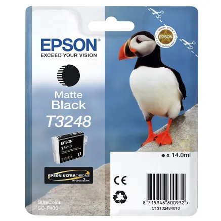 Epson T3248 Ink Cartridge, Matte Black