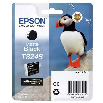 Принтеры и принадлежности - Epson T3248 Ink Cartridge, Matte Black - быстрый заказ от производителя