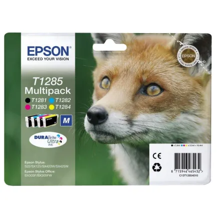 Epson Multipack 4-colours T1295 DURABrite Ultra Ink Cartridge, Black, Cyan, Magenta, Yellow