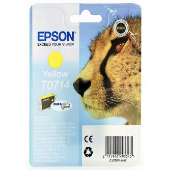 Принтеры и принадлежности - Epson T0714 Ink Cartridge Yellow Epson - быстрый заказ от производителя