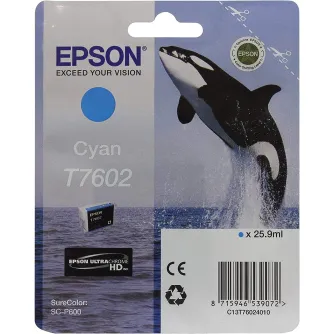 Printera kārtridži - Epson T7602 Ink Cartridge, Cyan - ātri pasūtīt no ražotāja