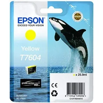 Printera kārtridži - Epson T7604 Ink Cartridge, Yellow - ātri pasūtīt no ražotāja
