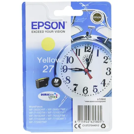 Epson Cartridge C13T27044012 Ink, Yellow