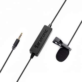 Piespraužamie mikrofoni (Lavalier) - SARAMONIC LAVMICRO with mini Jack 3.5 mm TRRS connector - perc šodien veikalā un ar piegādi