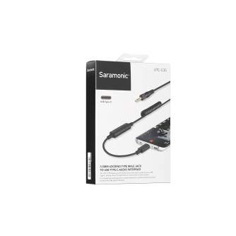 Audio cables, adapters - Saramonic UTC-C35 audio cable - mini Jack 3.5 mm TRS / USB-C - quick order from manufacturer