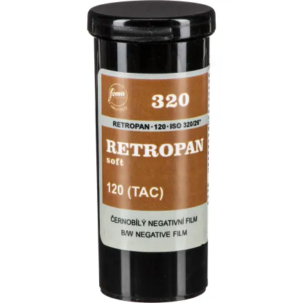 Foma Retropan 320 soft roll film 120