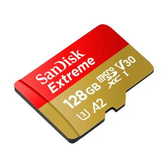 Atmiņas kartes - SanDisk Extreme microSDXC UHS-I V30 A2 160MB/s 128GB (SDSQXA1-128G-GN6MA) - ātri pasūtīt no ražotāja