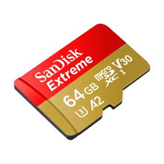 Больше не производится - SanDisk Extreme microSDXC UHS-I V30 A2 160MB/s 64GB (SDSQXA2-064G-GN6MA)