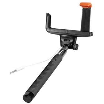 Selfie Stick - SelfieMAKER Smart monopod with cable, black - quick order from manufacturer