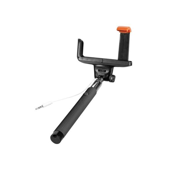 Selfiju statīvs Selfie Stick - SelfieMAKER Smart monopods ar kabeli, melns - ātri pasūtīt no ražotāja