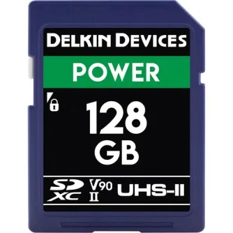 Atmiņas kartes - DELKIN SD POWER UHS-II/V90 2000X R300/W250 128GB - ātri pasūtīt no ražotāja