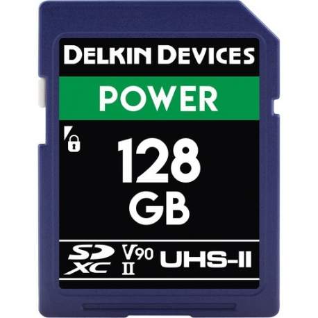 Карты памяти - DELKIN SD POWER 2000X UHS-II U3 (V90) R300/W250 128GB - быстрый заказ от производителя