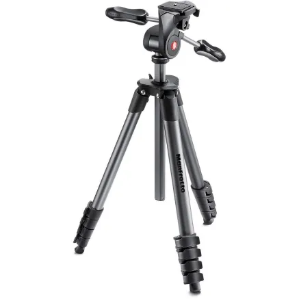 Manfrotto statīvs MKCOMPACTADV-BK, melns