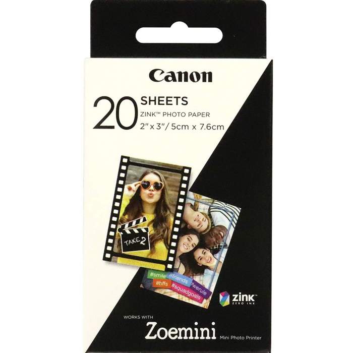 Фотобумага для принтеров - Canon photo paper Zink ZP-2030 20 sheets - быстрый заказ от производителя