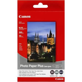 Fotopapīrs printeriem - Canon fotopapīrs SG-201 10x15 260g 50 lapas - ātri pasūtīt no ražotāja
