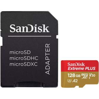 Memory Cards - SanDisk Extreme microSDXC UHS-I V30 A2 160MB/s 128GB (SDSQXA1-128G-GN6MA) - quick order from manufacturer