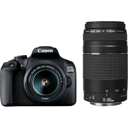 Canon EOS 2000D + 18-55mm IS + 75-300mm Kit