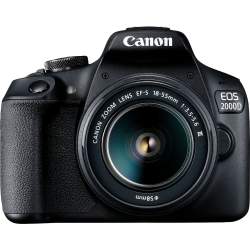 DSLR Cameras - Canon EOS 2000D + 18-55mm III Kit, black 2728C002 - buy today in store and with delivery