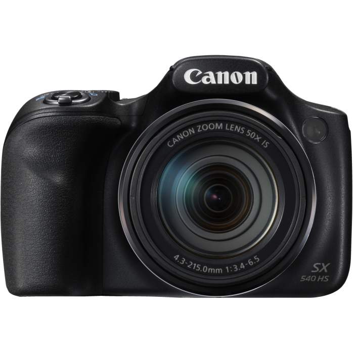 Kompaktkameras - Canon PowerShot SX540 HS II, melns - perc šodien veikalā un ar piegādi