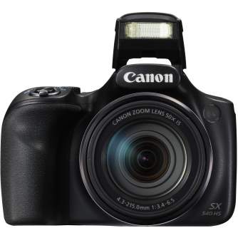 Kompaktkameras - Canon PowerShot SX540 HS II, melns - perc šodien veikalā un ar piegādi