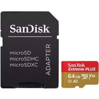 Discontinued - SanDisk Extreme microSDXC UHS-I V30 A2 160MB/s 64GB (SDSQXA2-064G-GN6MA)