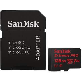 Atmiņas kartes - SanDisk memory card microSDXC 128GB Extreme Action A1 - ātri pasūtīt no ražotāja