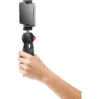 Mobile Phones Tripods - PIXI Mini Tripod Black with Universal Smartphone Clamp Manfrotto MKPIXICLAMP-BK - quick order from manufacturer