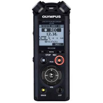 Skaņas ierakstītāji - Olympus digital recorder LS-P4 Linear PCM, black V409160BE000 - ātri pasūtīt no ražotāja