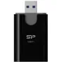 Карты памяти - Silicon Power memory card reader Combo 2in1 USB 3.1, black - быстрый заказ от производителя