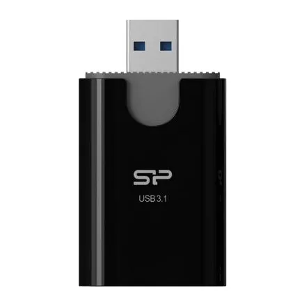 Silicon Power memory card reader Combo 2in1 USB 3.1, black
