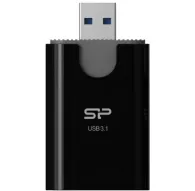Karšu lasītājs - Silicon Power atmiņas karšu lasītājs Combo 2in1 USB 3.1, melns - ātri pasūtīt no ražotājaKaršu lasītājs - Silicon Power atmiņas karšu lasītājs Combo 2in1 USB 3.1, melns - ātri pasūtīt no ražotāja