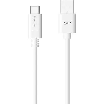 Cables - Silicon Power cable USB-C 1m, white (LK10AC) - quick order from manufacturer