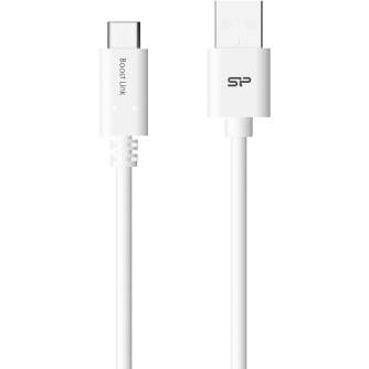 Kabeļi - Silicon Power kabelis USB-C - USB 1m, balts (LK10AC) - ātri pasūtīt no ražotāja