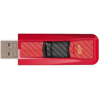 USB memory stick - Silicon Power flash drive 32GB Blaze B50 USB 3.0, red - quick order from manufacturer