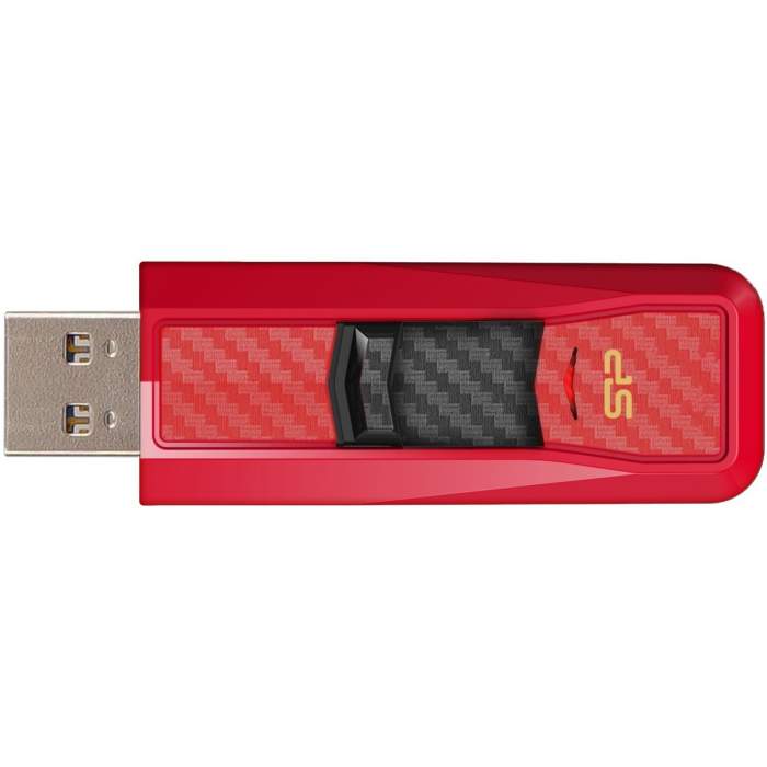 USB memory stick - Silicon Power flash drive 32GB Blaze B50 USB 3.0, red - quick order from manufacturer