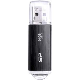 USB memory stick - Silicon Power flash drive 64GB Blaze B02 USB 3.1, black - quick order from manufacturer