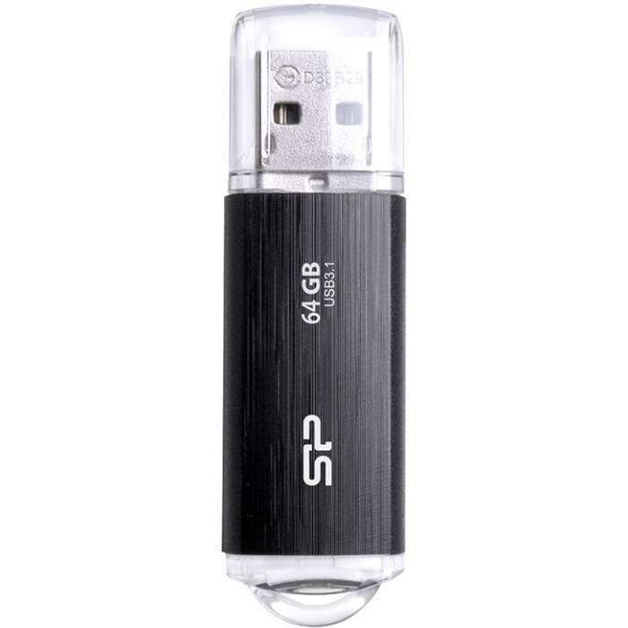 Zibatmiņas - Silicon Power zibatmiņa 64GB Blaze B02 USB 3.1, melna - ātri pasūtīt no ražotāja