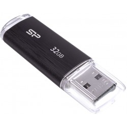 USB memory stick - Silicon Power flash drive 32GB Ultima U02, black SP032GBUF2U02V1K - quick order from manufacturer