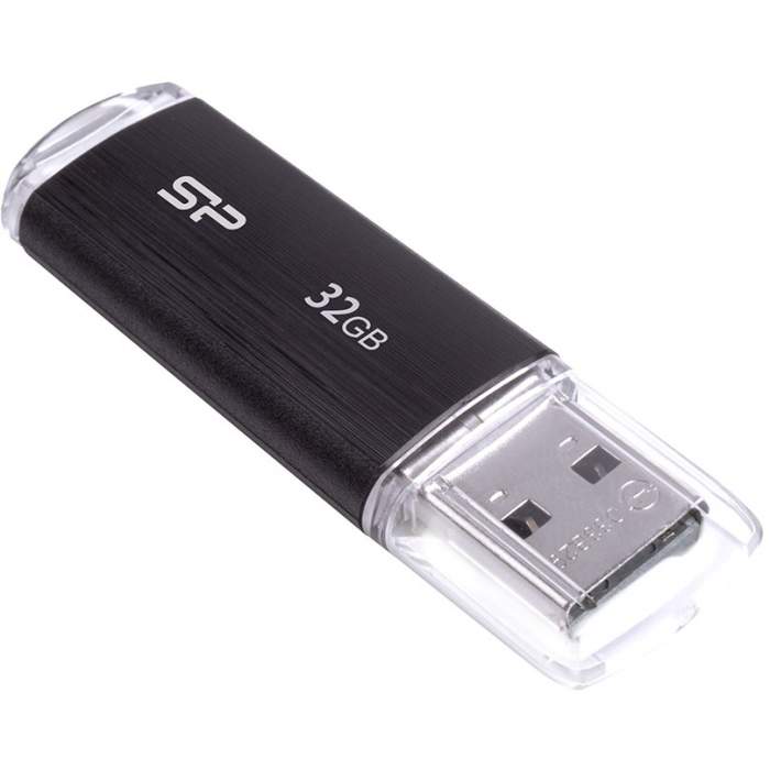 USB memory stick - Silicon Power flash drive 32GB Ultima U02, black - quick order from manufacturer