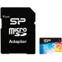 Atmiņas kartes - Silicon Power atmiņas karte microSDHC 32GB Superior UHS-I U1 + adapteris - ātri pasūtīt no ražotāja