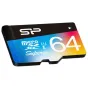 Memory Cards - Silicon Power memory card microSDXC 64GB Superior UHS-I U1 + adapter - quick order from manufacturer