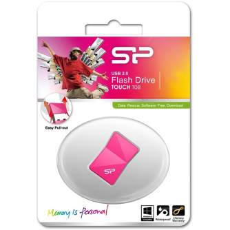 USB флешки - Silicon Power флэшка 16GB Touch T08, розовая SP016GBUF2T08V1H - быстрый заказ от производителя