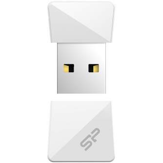 USB memory stick - Silicon Power flash drive 16GB Touch T08, white SP016GBUF2T08V1W - quick order from manufacturer